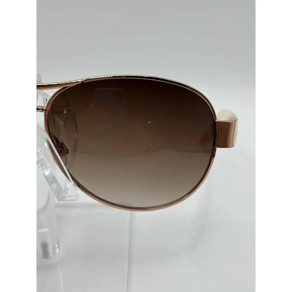 Juicy Couture Aviator Sunglasses Brown Gradient Rose Gold Beige Women WJC61SG28S